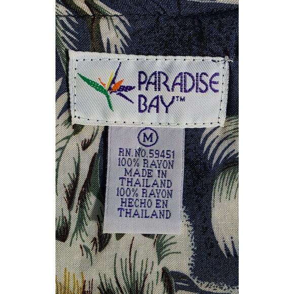 Vintage Paradise Bay Tropical Hawaiian Dress Women M Long Floral Sleeveless - Picture 4 of 5